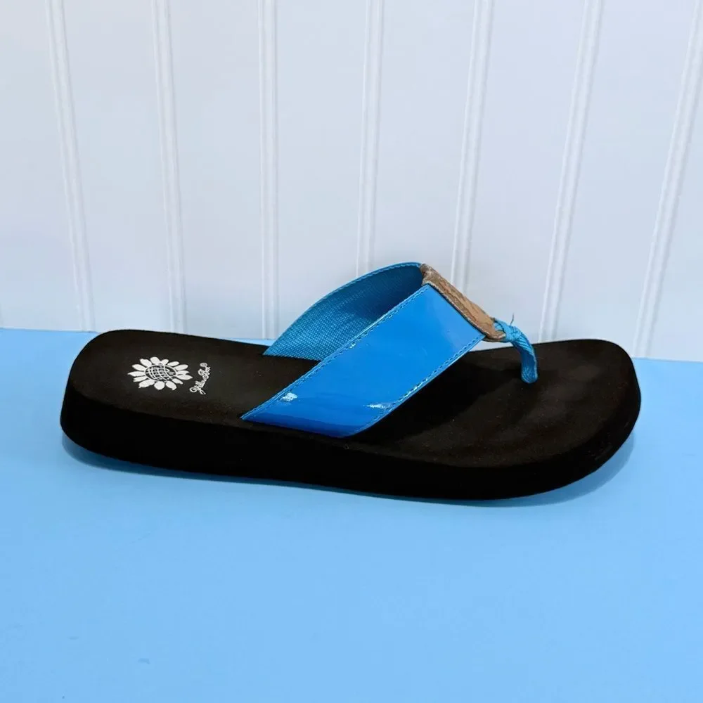 Yellow Box Women’s Black and Blue Sandals Size 7.5 - Picture 4 of 13